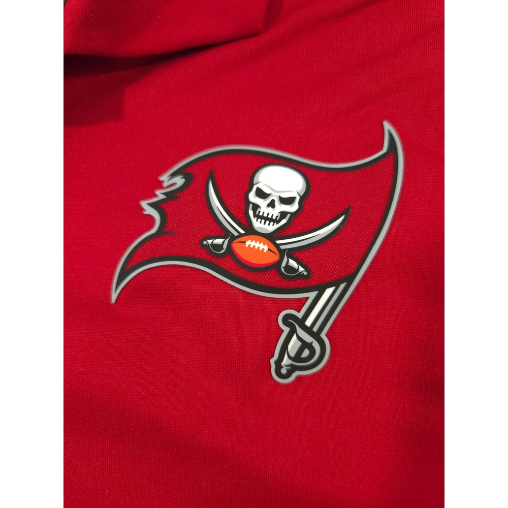 Nike Dri-FIT NFL Tampa Bay Buccaneers Red Orange Stripe Golf Polo Shirt Mens XL - Picture 10 of 10